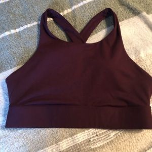 Fabletics crop maroon bra